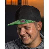 Sapca snapback cu varf plat cu sclipici Bronx
