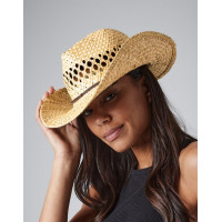 Palarie de cowboy de paie