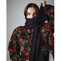 Esarfa clasica din tricot cu vafe
