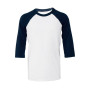 Tricou de baseball cu maneci 3-4 pentru tineret