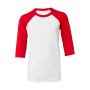 Tricou de baseball cu maneci 3-4 pentru tineret