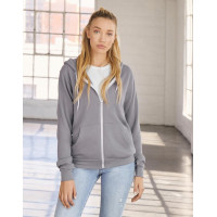 Hanorac unisex din polibumbac cu fermoar complet