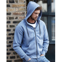 Hanorac cu gluga cu fermoar complet la moda