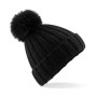 Caciula Verbier Fur Pop Pom Chunky Beanie Caciula Verbier Fur Pop Pom Chunky Beanie