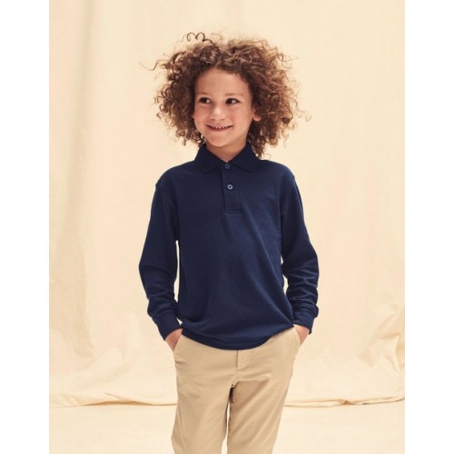 Tricouri Polo cu maneca lunga 65-35 pentru copii