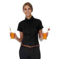 Camasa Poplin SSL-femeie cu cravata neagra