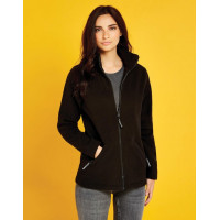 Fleece cu fermoar complet pentru femei cu ajustare normala