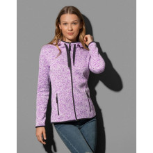 Jacheta tricot fleece femei