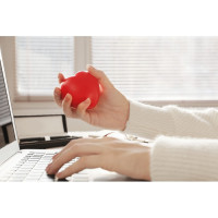 Anti-stress inima. Material PU moale, 