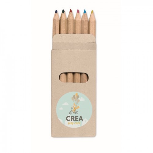 6 creioane colorate