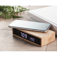 incarcator wireless in bambus
