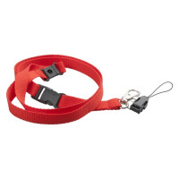 Lanyard cu carabina detasabila din metal, cu snur pentru tefon mobil.