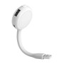 USB hub din plastic cu LED si USB 2.0