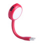 USB hub din plastic cu LED si USB 2.0