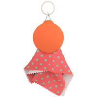 Batista de curatare pentru ochelari din microfibre in suport din plastic
