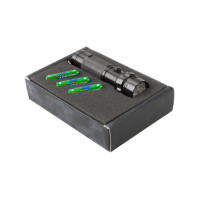 Lanterna din aluminiu, cu 14 LED-uri, in cutie neagra. Se livreaza cu 3 baterii AAA.
