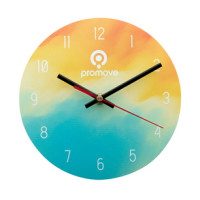 Ceas de perete din sticla, personalizat prin sublimare